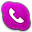 Skype Phone Pink Icon 32x32 png